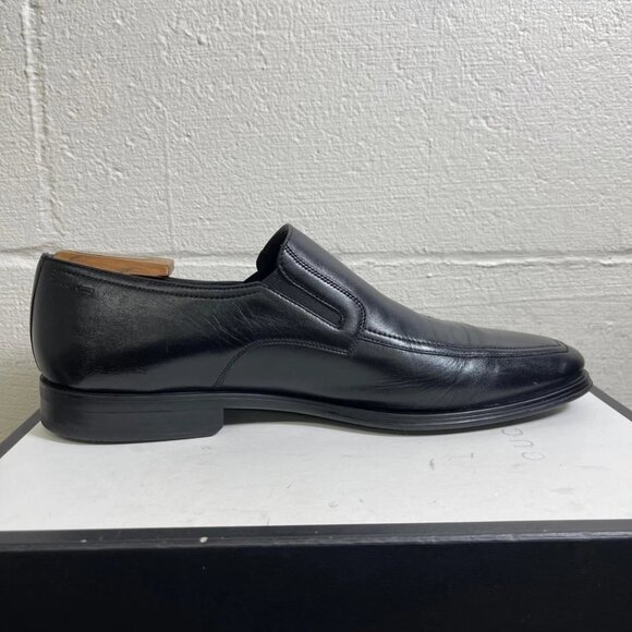 Magnanni Linea Merino 16980 Black Leather Loafers Slip On Dress Shoes Men's 12 M - Picture 2 of 11